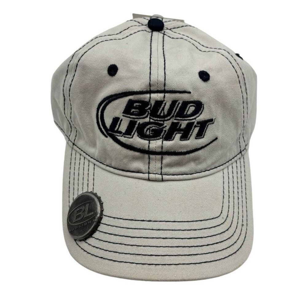 Bud Light Budweiser Anheuser Busch Beer Trucker Snap Back Hat‎ Cap NWT